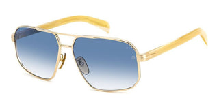 David Beckham DB 7102/S men Gold Geometric Sunglasses