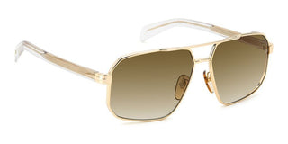 David Beckham DB 7102/S men Gold Geometric Sunglasses