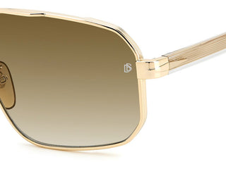 David Beckham DB 7102/S men Gold Geometric Sunglasses