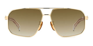 David Beckham DB 7102/S men Gold Geometric Sunglasses