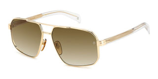 David Beckham DB 7102/S men Gold Geometric Sunglasses