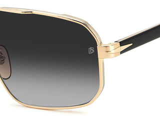 David Beckham DB 7102/S men Gold Geometric Sunglasses