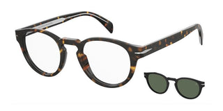 David Beckham DB 7104/CS men Havana Squared Sunglasses