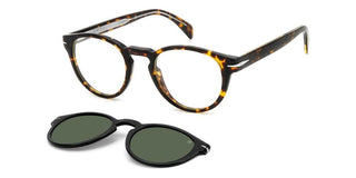 David Beckham DB 7104/CS men Havana Squared Sunglasses