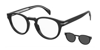 David Beckham DB 7104/CS men Black Squared Sunglasses
