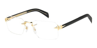 David Beckham DB 7116 men Gold Rectangle Eyeglasses