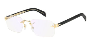 David Beckham Db 7116 Men Gold Rectangle Eyeglasses