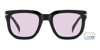 David Beckham DB 7118/S men Black Rectangle Sunglasses