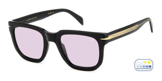 David Beckham DB 7118/S men Black Rectangle Sunglasses