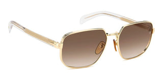 David Beckham Db 7121/g/s Men Gold Rectangle Sunglasses