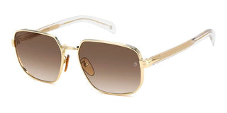 David Beckham Db 7121/g/s Men Gold Rectangle Sunglasses