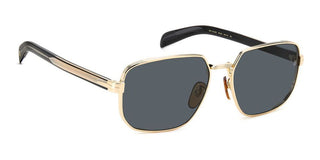 David Beckham Db 7121/g/s Men Gold Rectangle Sunglasses
