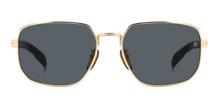 David Beckham Db 7121/g/s Men Gold Rectangle Sunglasses