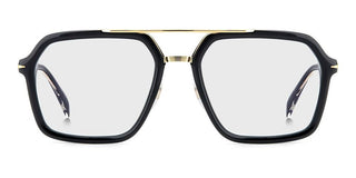 David Beckham DB 7128 men Black Geometric Eyeglasses