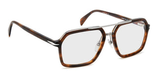 David Beckham DB 7128 men Havana Geometric Eyeglasses