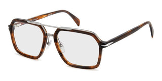 David Beckham DB 7128 men Havana Geometric Eyeglasses