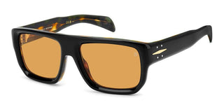 David Beckham Db 7132/s Men Black Squared Sunglasses