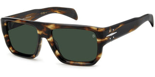 David Beckham DB 7132/S men Havana Squared Sunglasses