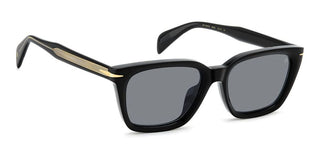 David Beckham Db 7135/f/s Men Black Rectangle Sunglasses