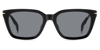 David Beckham DB 7135/F/S men Black Rectangle Sunglasses