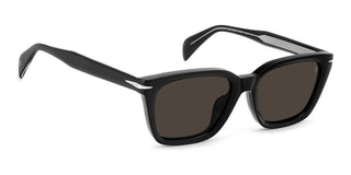 David Beckham Db 7135/f/s Men Black Rectangle Sunglasses