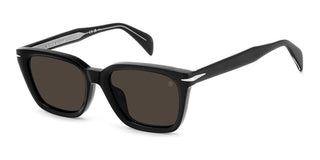 David Beckham Db 7135/f/s Men Black Rectangle Sunglasses