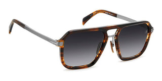 David Beckham Db 7136/s Men Havana Rectangle Sunglasses