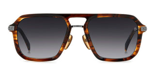 David Beckham Db 7136/s Men Havana Rectangle Sunglasses
