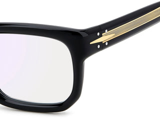David Beckham Db 7137 Men Black Rectangle Eyeglasses