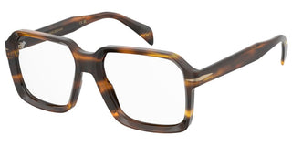 David Beckham DB 7139 men Havana Squared Eyeglasses