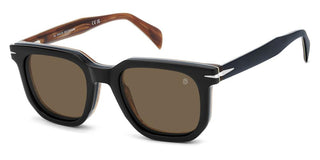 David Beckham DB 7143/C men Blue Squared Sunglasses