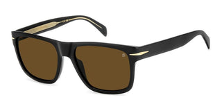 David Beckham Db 7150/s Men Black Rectangle Sunglasses