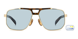 David Beckham DB 7157/S men Gold Squared Sunglasses