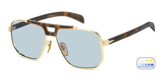 David Beckham DB 7157/S men Gold Squared Sunglasses