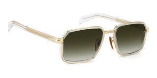 David Beckham DB 7158/S men Gold Rectangle Sunglasses