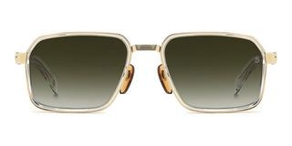 David Beckham DB 7158/S men Gold Rectangle Sunglasses