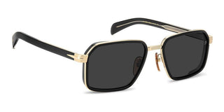David Beckham DB 7158/S men Gold Rectangle Sunglasses