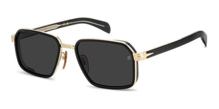 David Beckham DB 7158/S men Gold Rectangle Sunglasses