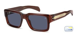 David Beckham DB 7159/S men Brown Rectangle Sunglasses