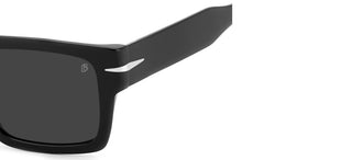 David Beckham Db 7161/s Men Black Rectangle Sunglasses
