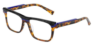 Alain Mikli DEVERE 0A03126 men Havana Geometric Eyeglasses