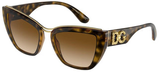 Dolce & Gabbana DEVOTION DG 6144 women Havana Cat Eye Sunglasses