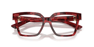 Dolce & Gabbana DG3395 women Havana Squared Eyeglasses