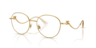 Dolce & Gabbana DG 1365 women Gold Round Eyeglasses