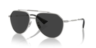 Dolce & Gabbana Dg 2302 Men Silver Pilot Sunglasses