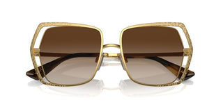 Dolce & Gabbana Dg 2306 Women Gold Oversize Sunglasses