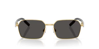 Dolce & Gabbana DG 2316 men Gold Rectangle Sunglasses