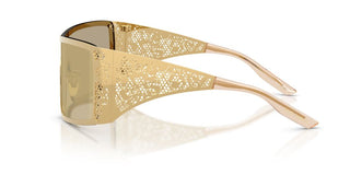Dolce & Gabbana Dg 2317 Women Gold Shield Sunglasses