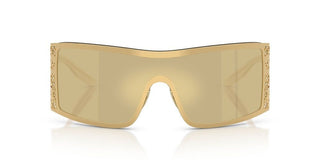Dolce & Gabbana Dg 2317 Women Gold Shield Sunglasses