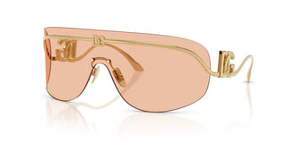 Dolce & Gabbana Dg 2320 Women Gold Shield Sunglasses